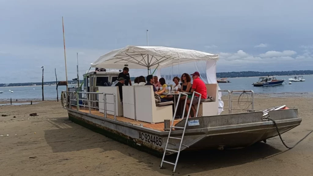 Groupe sur bateau - Arca Ferret balade en bateau - Bassin d'Arcachon
