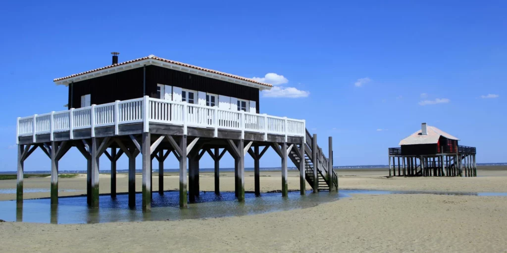 Cabane tchanquée - Arca Ferret balade en bateau - Bassin d'Arcachon