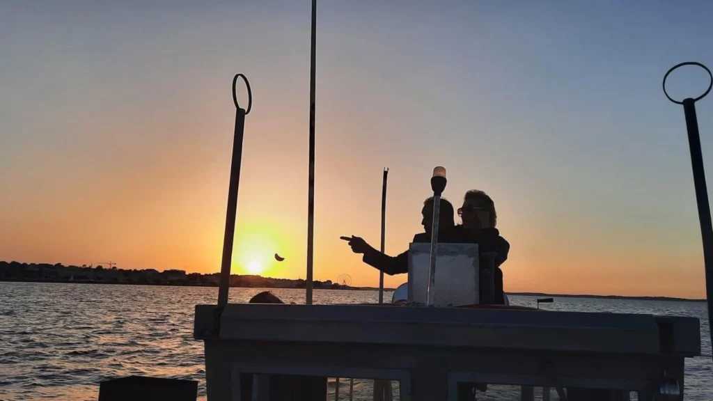 Coucher de soleil - Arca Ferret balade en bateau - Bassin d'Arcachon